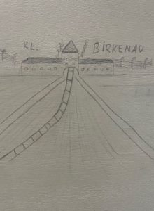 Zeichnung Birkenau